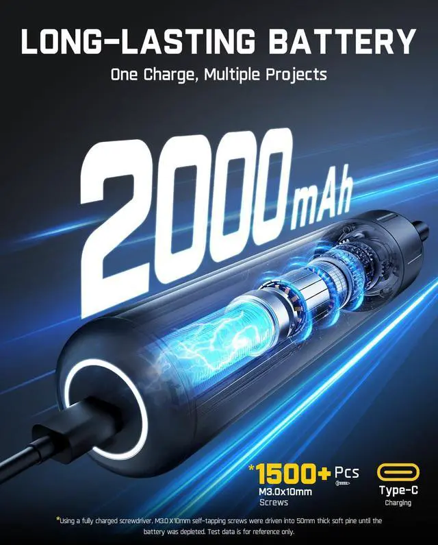 Alt view image 4 of 7 - S1 Pro Electric Screwdriver, Power Screwdriver