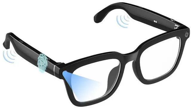 Main image of Smart Glasses Smartglasses Ai-Glasses Outdoor Recording Translation Bluetooth Sunglasses UV Protection 8MP HD SmartGlasses with Anti-Shake, Voice, Calling, Waterproof (Anti-Bluelight Lenses)