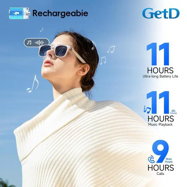 Alt view image 6 of 7 - AI Glasses, Smart Glasses Powered by ChatGPT, Real-Time AI Translation