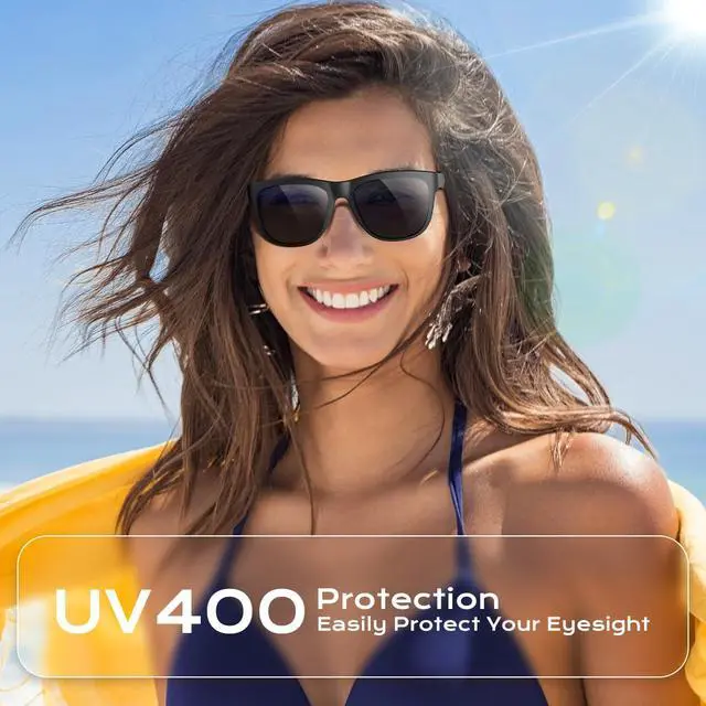 Alt view image 3 of 7 - Bluetooth Glasses for Women & Men, Smart Audio Sunglasses for Men with Built-in Speakers, UV400 Protection, Wireless Music & Calls, Lightweight Frame, Touch Control Compatible with iOS/Android