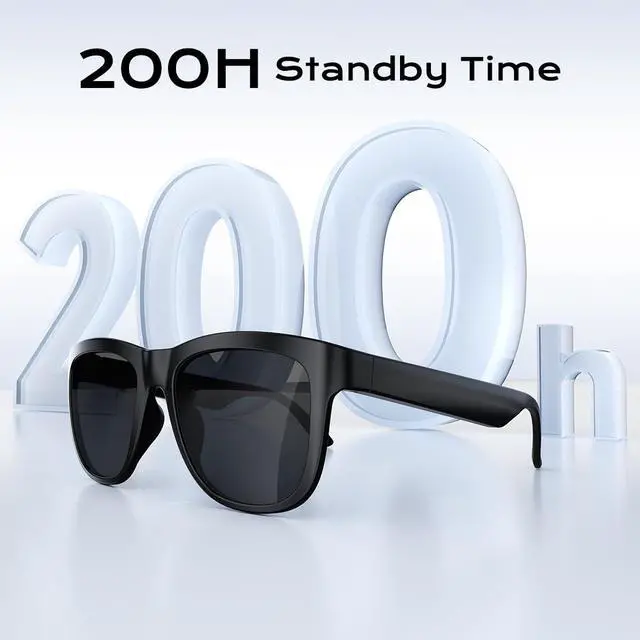 Alt view image 4 of 7 - Bluetooth Glasses for Women & Men, Smart Audio Sunglasses for Men with Built-in Speakers, UV400 Protection, Wireless Music & Calls, Lightweight Frame, Touch Control Compatible with iOS/Android