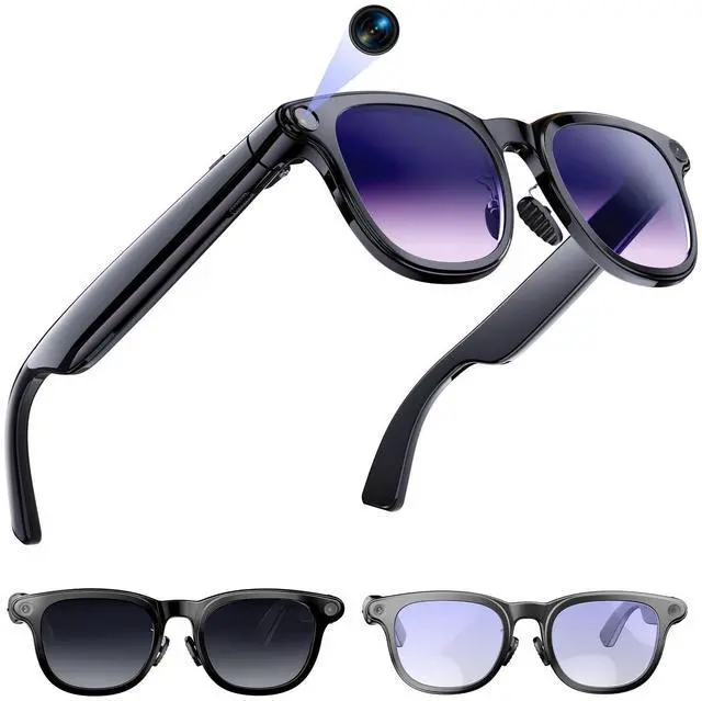 Main image of AI Smart Glasses with Camera, 4K Video Recording Camera Glasses for Travel