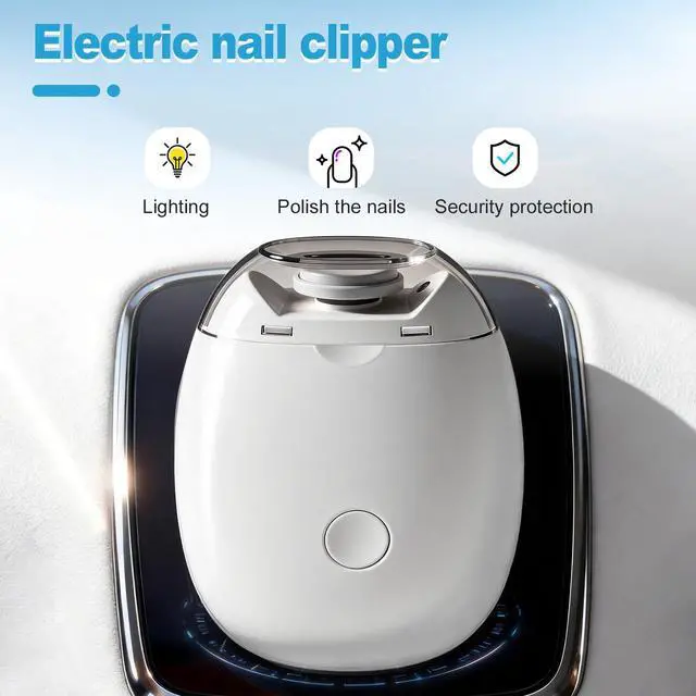 Alt view image 4 of 7 - Automatic Electric Nail Clipper,3-Speed Quiet Nail Grinder with Nail Catcher, 2026 New Universal Automatic Fingernail Grinder, Automatic Nail Trimmer with Light and Nail Scraps Storage.