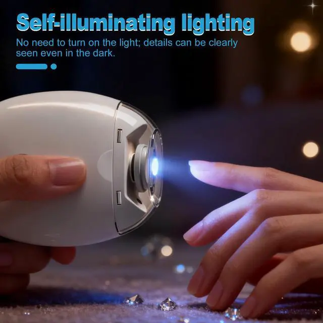 Alt view image 3 of 7 - Automatic Electric Nail Clipper,3-Speed Quiet Nail Grinder with Nail Catcher, 2026 New Universal Automatic Fingernail Grinder, Automatic Nail Trimmer with Light and Nail Scraps Storage.