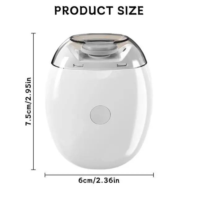 Alt view image 7 of 7 - Universal Automatic Fingernail Grinder,Portable Electric Nail Clipper with LED Light and 3 Speeds,360° Silent Auto Fingernail Cutter and Polishing Trimmer,Grooming Home