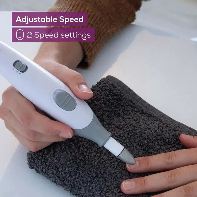 Alt view image 3 of 7 - MP32 Electric Nail Drill with 7 Attachments, Manicure/Pedicure Set with 2-Speed Levels & Dual Rotation for Salon-Quality Nail Care at Home, Including Storage Case
