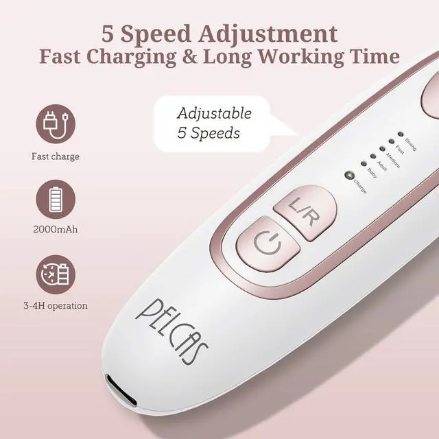 Alt view image 7 of 7 - Electric Nail File, 5 Speeds Nail Grinder for Thick Toenails