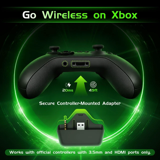 Alt view image 2 of 7 - Wireless Gaming Headset for Xbox Series X/S, Xbox One, PS5 - Black | Flip-to-Mute Gaming Headphones with Mic, 70H Playtime, 20ms Low-latency Audio, Bluetooth 6.0, Foldable, 3D Surround Sound