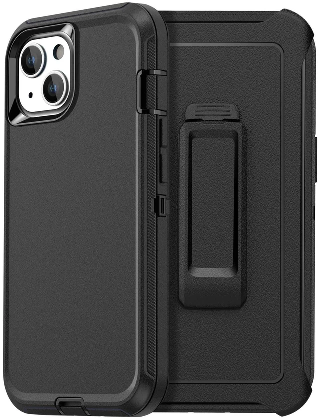 Main image of for iPhone 15/14/13 Case with Belt Holster,Heavy Duty Drop Protection Full Body Rugged Shockproof/Dust Proof Military Protective Tough Durable Men for iPhone 15/14/13 6.1"_31