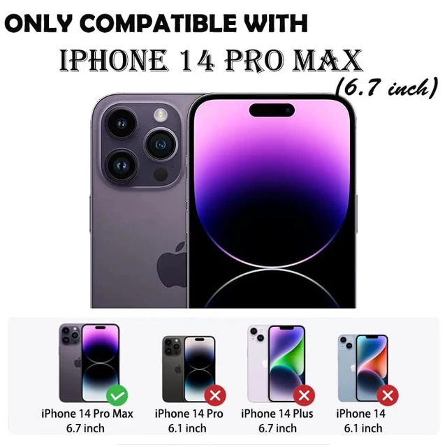 Alt view image 7 of 7 - for iPhone 14 Pro Max Case with 2 Screen Protector,Full Body Shockproof Drop Protection Dust Proof Heavy Duty 3-Layer Military Rugged Durable Cover for Apple iPhone 14 Pro Max 6.7" (Black)