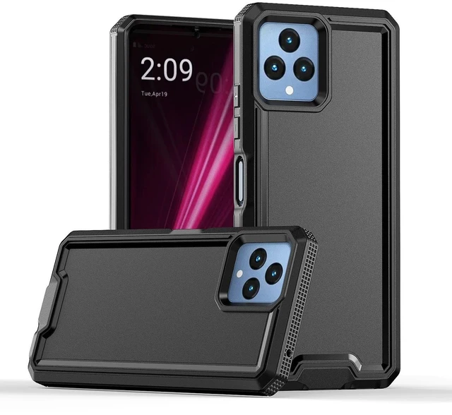 Alt view image 7 of 7 - for REVVL 6 5G / REVVL 6X 5G Phone Case, with Screen Protector, Heavy Duty Dual Layer Phone Case, Military Grade Drop Proof Rugged Protective Shell (Black)
