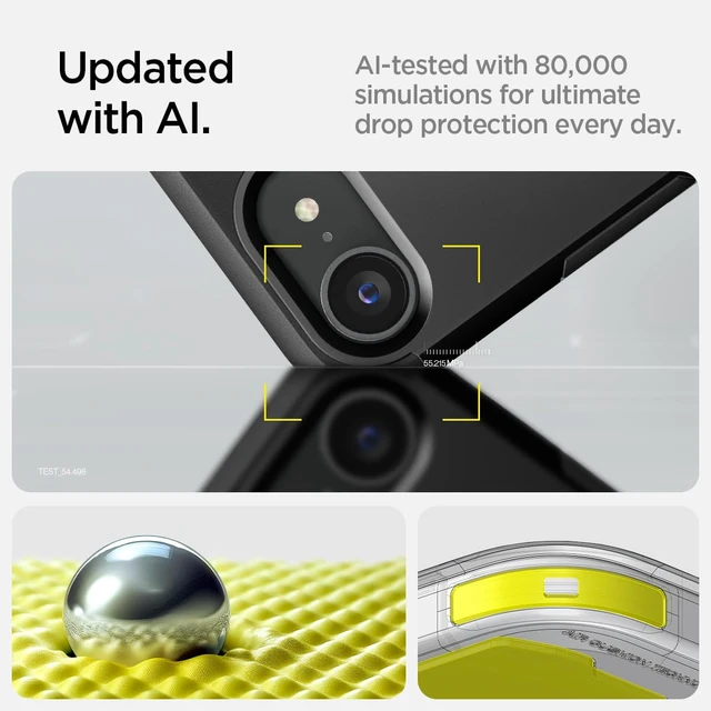 Alt view image 3 of 7 - Tough Armor MagFit for iPhone 17e / 16e Case, Black | Compatible with Magsafe, Wireless Charging, Kickstand, Military-Grade Drop Protection