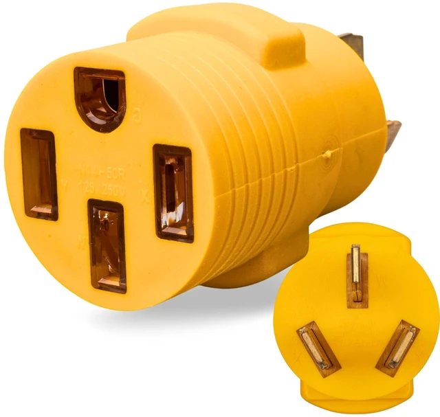 Main image of 32Amp 220V Level 2 EV Charger Adapter for NEMA 10-50, 3-Prong Old Stove Range Socket, NEMA 10-50P to 14-50R Portable Plug for Tesla Model 3/S/X/Y EVSE Charging, Temporary EV Use ONLY