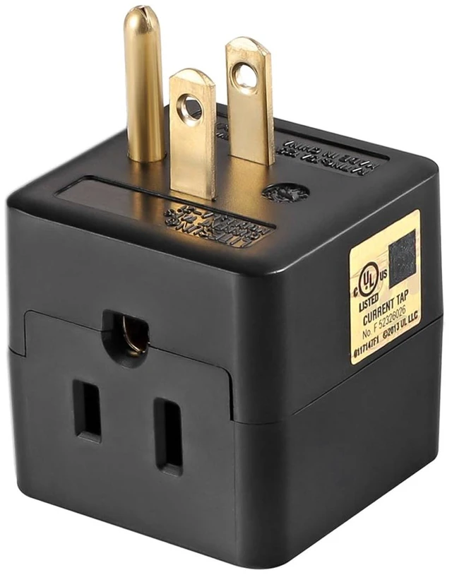 Main image of 3 Outlet Wall Adapter UL Listed 3 Outlet Power Cube Tap 1 Pack | 3-Prong Outlet Splitter, Multi Plug Outlet Grounded Indoor, 3 Way Plug Adapter, Outlet Extender for Home or Travel