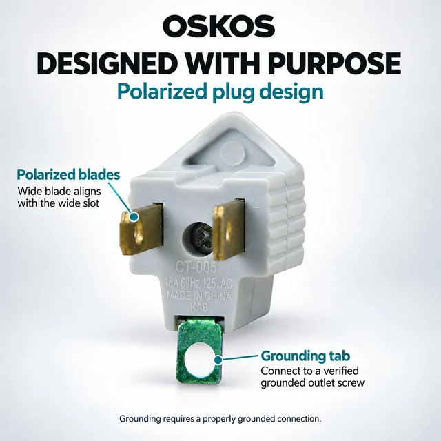 Alt view image 4 of 7 - 12 Pack Grounding Outlet Adapter, 3-2 Prong Adapter Converter, Portable Wall Outlet Plug, ETL Listed.