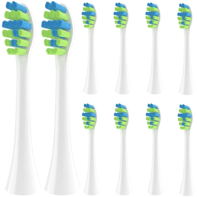 Main image of Replacement Heads for 7AM2M AM100/AM105/AM111 Electric Toothbrush, White | 10 Pack Electric Tooth Brush Refill Aldult, Medium Bristles