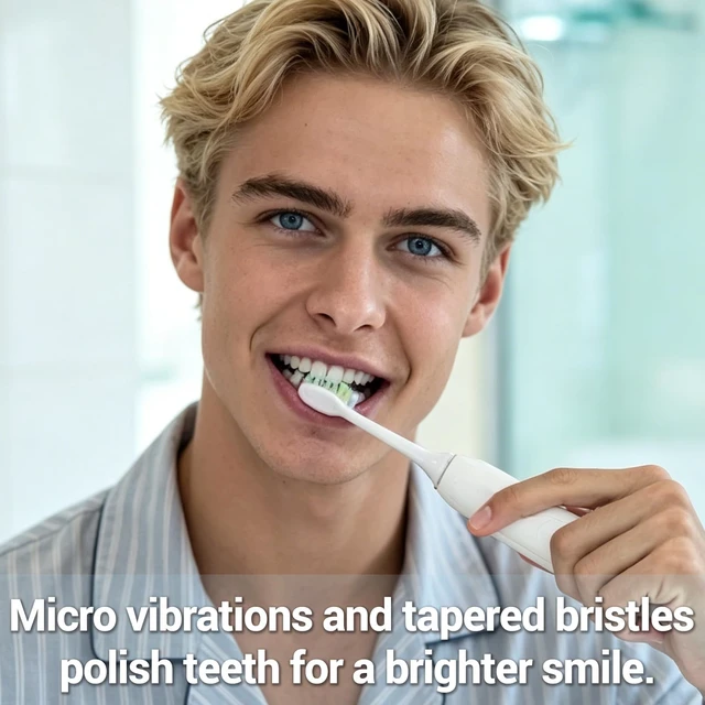 Alt view image 6 of 6 - Replacement Heads for 7AM2M AM100/AM105/AM111 Electric Toothbrush, White | 10 Pack Electric Tooth Brush Refill Aldult, Medium Bristles
