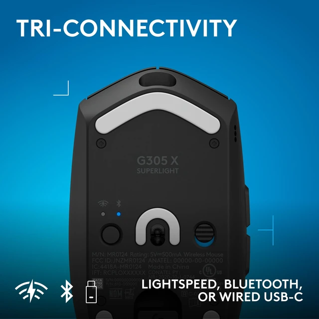 Alt view image 6 of 7 - G305 X Superlight Wireless Gaming Mouse - Black