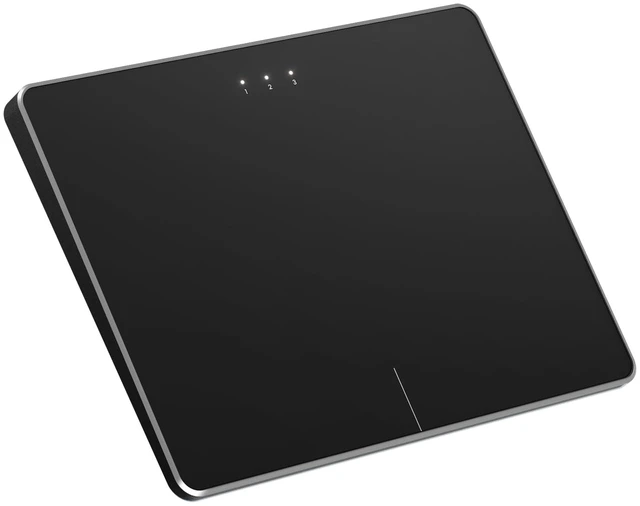 Main image of T1 Plus Bluetooth Trackpad for Win 11/10, Black | Large 6.4" touch surface, supports 3-device switching via Bluetooth. No USB receiver needed. Rechargeable and Multi-Gesture.