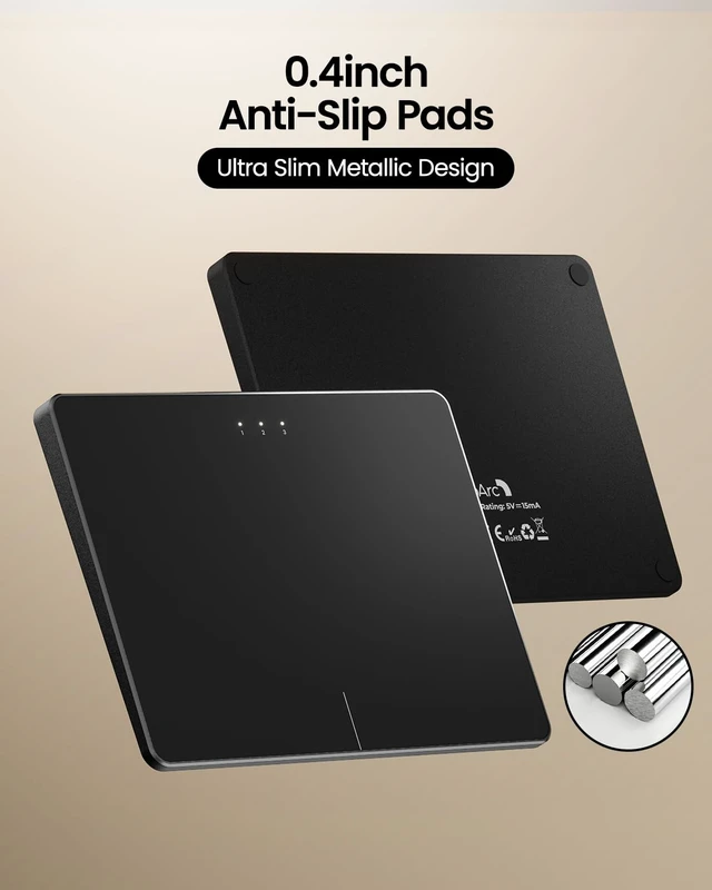 Alt view image 5 of 7 - T1 Plus Bluetooth Trackpad for Win 11/10, Black | Large 6.4" touch surface, supports 3-device switching via Bluetooth. No USB receiver needed. Rechargeable and Multi-Gesture.