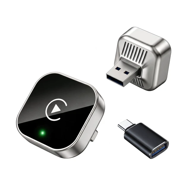 Main image of 2026 Upgraded 2in1 Wireless CarPlay Adapter Dongle, Convert Wired to Wireless CarPlay for iPhone & Android Devices, PlugandPlay, Fast AutoConnect, Stable Connection, Mini Size Car Play Converter