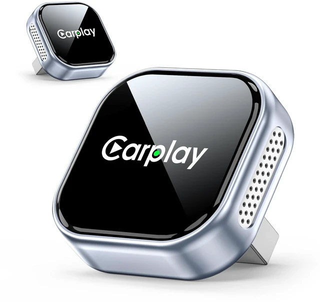 Main image of Wireless CarPlay Adapter for iPhone, Factory Wired CarPlay to Wireless | Easy Plug & Play Carplay Wireless Adapter with Fast Auto-Reconnect, Stable Low Latency Connection, Compact Design with iOS10+