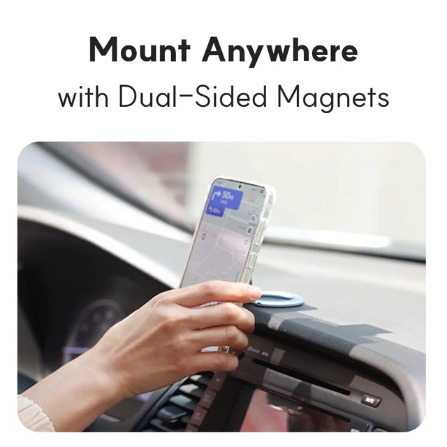 Alt view image 4 of 7 - Phone Ring Holder for MagSafe Case, Strong Magnetic Cell Phone Grip, 360° Rotation Kickstand Compatible with iPhone and Android.