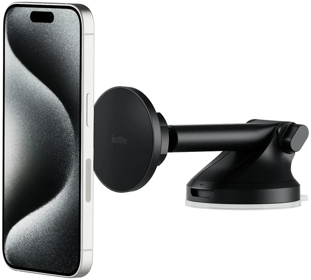 Main image of iTap 3 Magnetic Dash & Windshield Car Mount for Smartphone iPhone 18 | 10 N52 Magnets, iPhone Samsung Galaxy S26 S25, Google Pixel 10 via Ring Adapter, Slim Design, 360° Rotation, 3.5 lbs Load