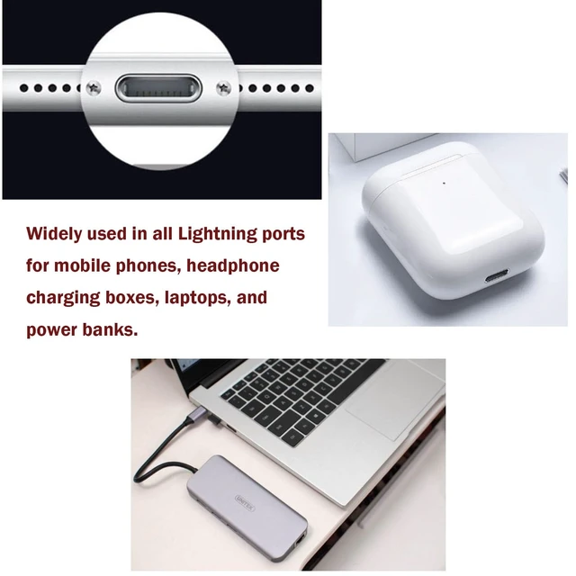 Alt view image 5 of 5 - 10 Pack USB-C Port Plug, Easy to Grip USB C Dust Plugs, C-Type Dustproof Dlug, Dustproof Plug Kit, with Cleaning Tool, Suitable for All C-Type Ports, Compatible with iPhone 15 16 17 18/Pro/Pro Max