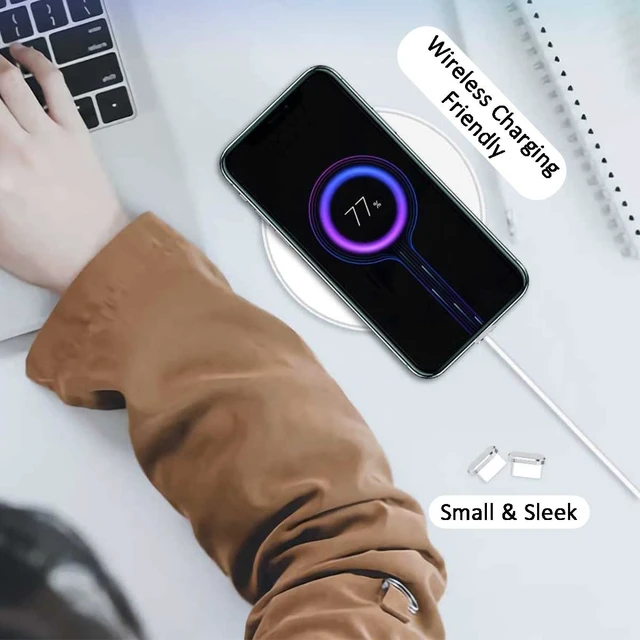 Alt view image 2 of 7 - 4 Pack USB C Port Plugs Anti Dust Covers Type C Charging Port Protector Silver, Anti Lost USB C Phone Charm Dustproof Cap Compatible with iPhone 18 17 16 15 Pro Max Plus Samsung MacBook