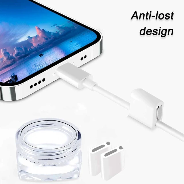 Alt view image 5 of 7 - 4 Pack USB C Port Plugs Anti Dust Covers Type C Charging Port Protector Silver, Anti Lost USB C Phone Charm Dustproof Cap Compatible with iPhone 18 17 16 15 Pro Max Plus Samsung MacBook