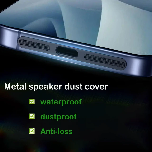 Alt view image 4 of 7 - 4 Pack USB C Dust Plug USB C Port Cover, Type C Charging Port Plug Cover with Speaker Dust Cover Phone Accessories for iPhone 18 Pro Max / 17 Pro Max (18 17Max) Dark Blue