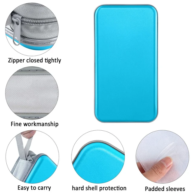 Alt view image 2 of 6 - CD DVD Cases 96 Capacity Disc Storage Binder for Car(Sky Blue) | Hard Plastic CD DVD Disc Cases Storage Binder Wallet for Car Home Office Travel