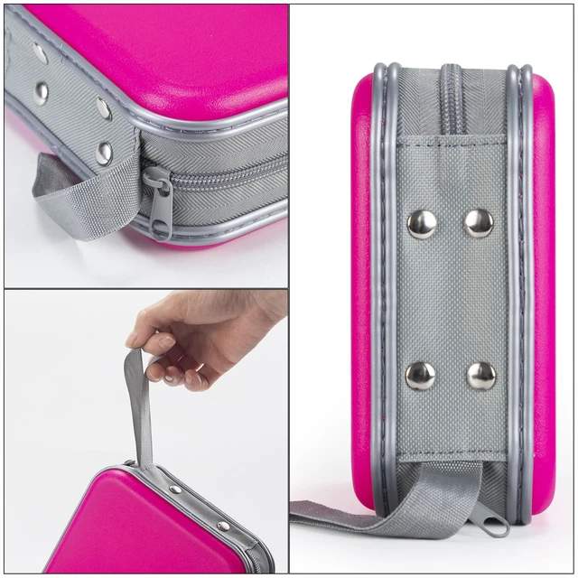 Alt view image 3 of 6 - CD Case for Car,48 Capacity DVD storage Organizer For Home Travel | CD Holder DVD Case, Smooth Double Zipper, Hard Plastic Shell, Scratch-Resistant, Slip-Resistant Tab, Blu-ray/CD/DVD Storage