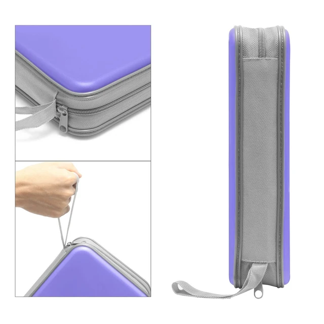 Alt view image 3 of 6 - CD DVD Cases 96 Capacity Disc Storage Binder for Car(Lavender)