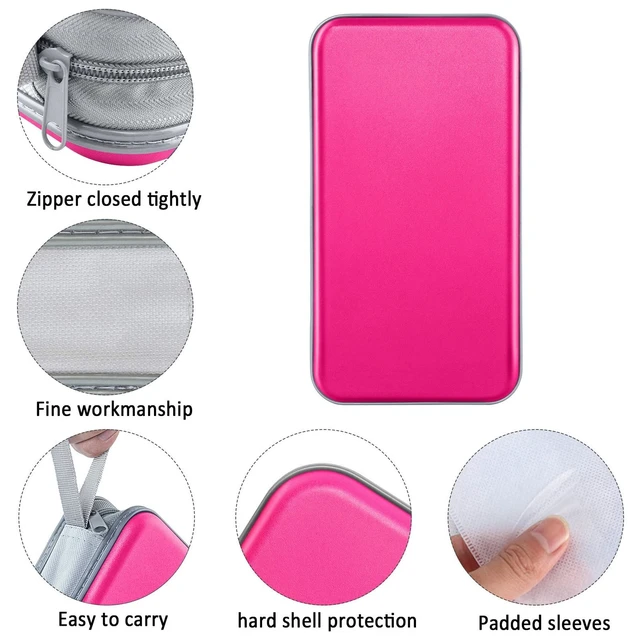 Alt view image 2 of 6 - CD DVD Cases 96 Capacity Disc Storage Binder for Car(Hot Pink) | Hard Plastic CD DVD Disc Cases Storage Binder Wallet for Car Home Office Travel