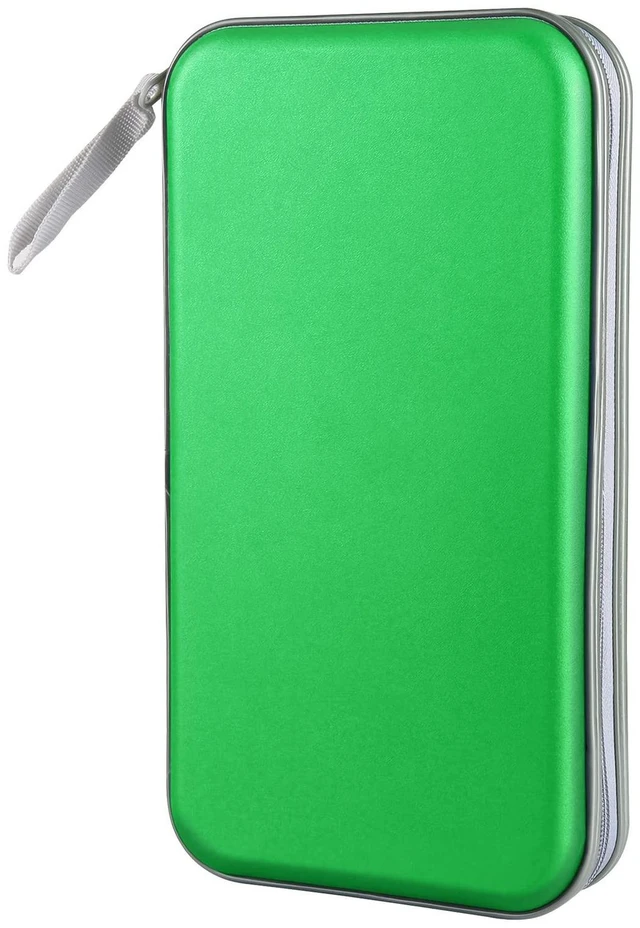 Main image of CD DVD Cases 96 Capacity Disc Storage Binder for Car(Green) | Hard Plastic CD DVD Disc Cases Storage Binder Wallet for Car Home Office Travel