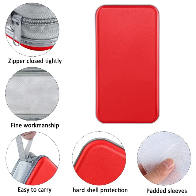 Alt view image 2 of 6 - CD DVD Cases 96 Capacity Disc Storage Binder for Car(Red) | Hard Plastic CD DVD Disc Cases Storage Binder Wallet for Car Home Office Travel
