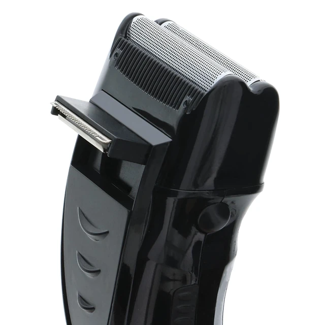 Alt view image 5 of 7 - Rechargeable Electric Foil Shaver with Stainless Steel Blades and Pop Up Trimmer