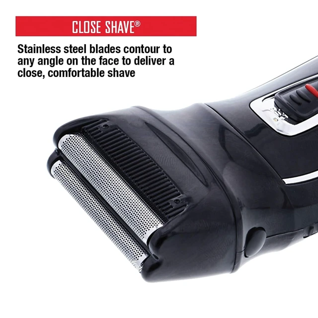 Alt view image 7 of 7 - Rechargeable Electric Foil Shaver with Stainless Steel Blades and Pop Up Trimmer