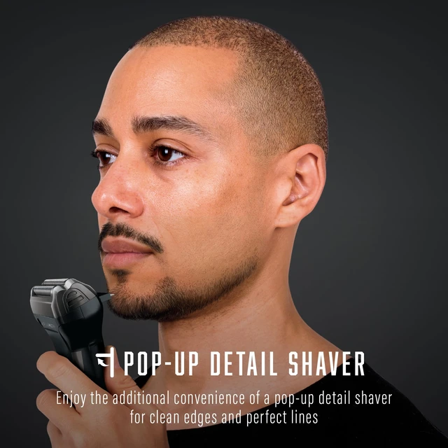 Alt view image 5 of 7 - Men's Electric Foil Shaver, Rechargeable Razor with Pop-Up Trimmer
