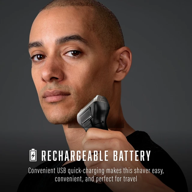 Alt view image 7 of 7 - Men's Electric Foil Shaver, Rechargeable Razor with Pop-Up Trimmer