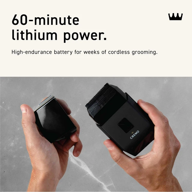 Alt view image 7 of 7 - Travel Foil Shaver, Compact Portable Cordless Electric Razor, USB-C | Dual-Speed Foil System | IPX7 Wet/Dry | USB-C Rechargeable | Digital Display | Travel Lock | Compact for Travel & On-the-Go