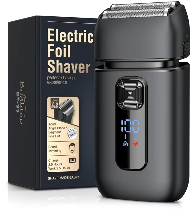 Main image of Foil Shaver for Men, Electric Razor with Smooth Close Shaving | 150-Min Runtime, Wet Dry Electric Shaver for Men with IPX6 Waterproof, LED Display, Type-C Charging and Travel Lock