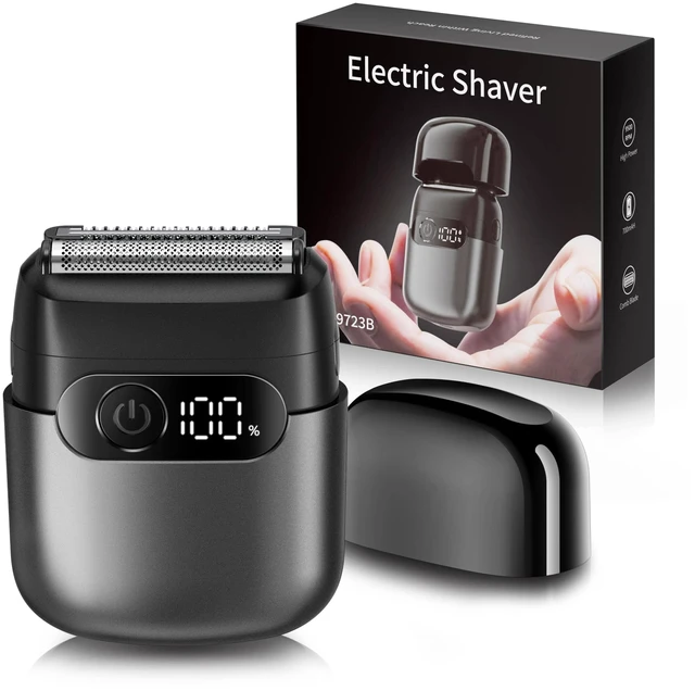 Main image of Electric Razor for Men, Foil Shaver and Beard Trimmer -Graphite Black | Dry & Wet, LED Battery Display, USB-C Fast Charging, IPX7 Waterproof Portable Travel Shaver