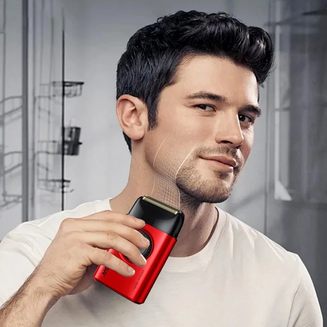 Alt view image 6 of 7 - 377 Double Foil Shaver for Bald Men with 9000 RPM 21-Speed, Black | 21 Speed; 1400mAh battery; 100min/10min runtime; titanium foils; hypoallergenic foils; blade protector/protective cap