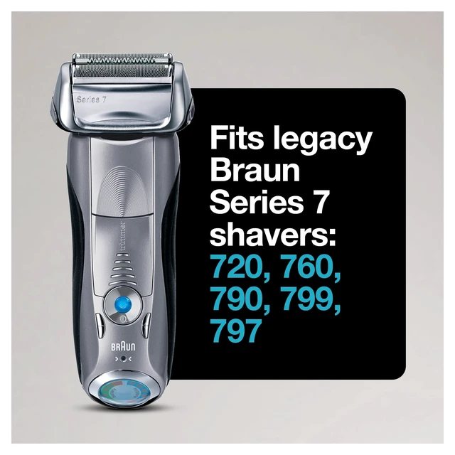 Alt view image 2 of 7 - Series 7 70S Electric Shaver Head Replacement Cassette Silver | Foil and cutter set, fits select electric models, designed for a closer shave