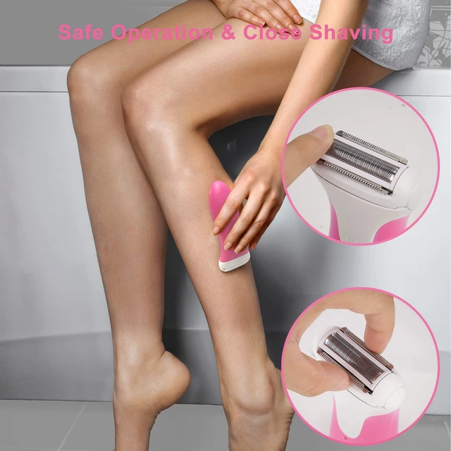 Alt view image 6 of 7 - Women's Electric Razor | Wet & Dry Shaver for Legs,Bikini,Underarms with Bikini Trimmer & Hypoallergenic Foil for Sensitive Skin,rose/uh6v