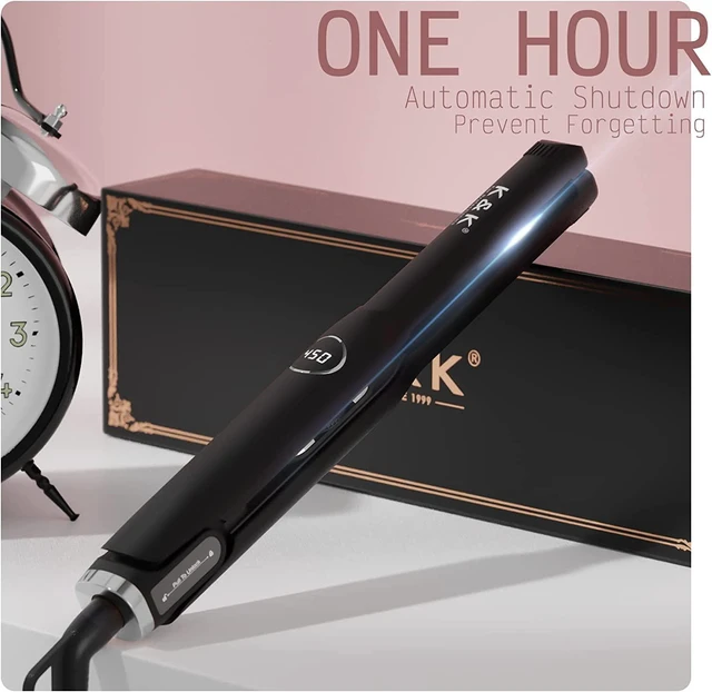 Alt view image 5 of 7 - Mini 1/2" Flat Iron, Tourmaline Titanium Hair Straightener for Short Hair | Smooth & Frizz-Free: Tourmaline titanium plates heat fast and glide smoothly, locking in moisture for a glossy finish