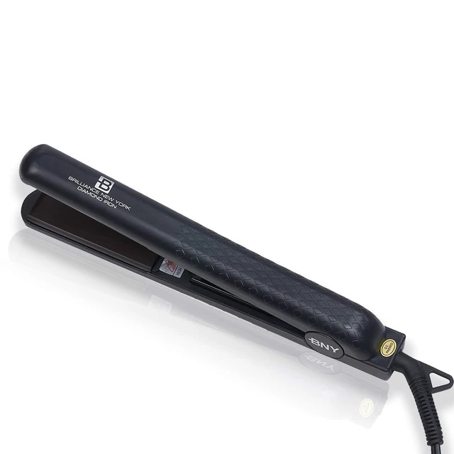 Main image of 1.25 Inch Diamond Ceramic Flat Iron Hair Straightener, Professional Straightener Flat Iron with Anti-Static Ionic Plates